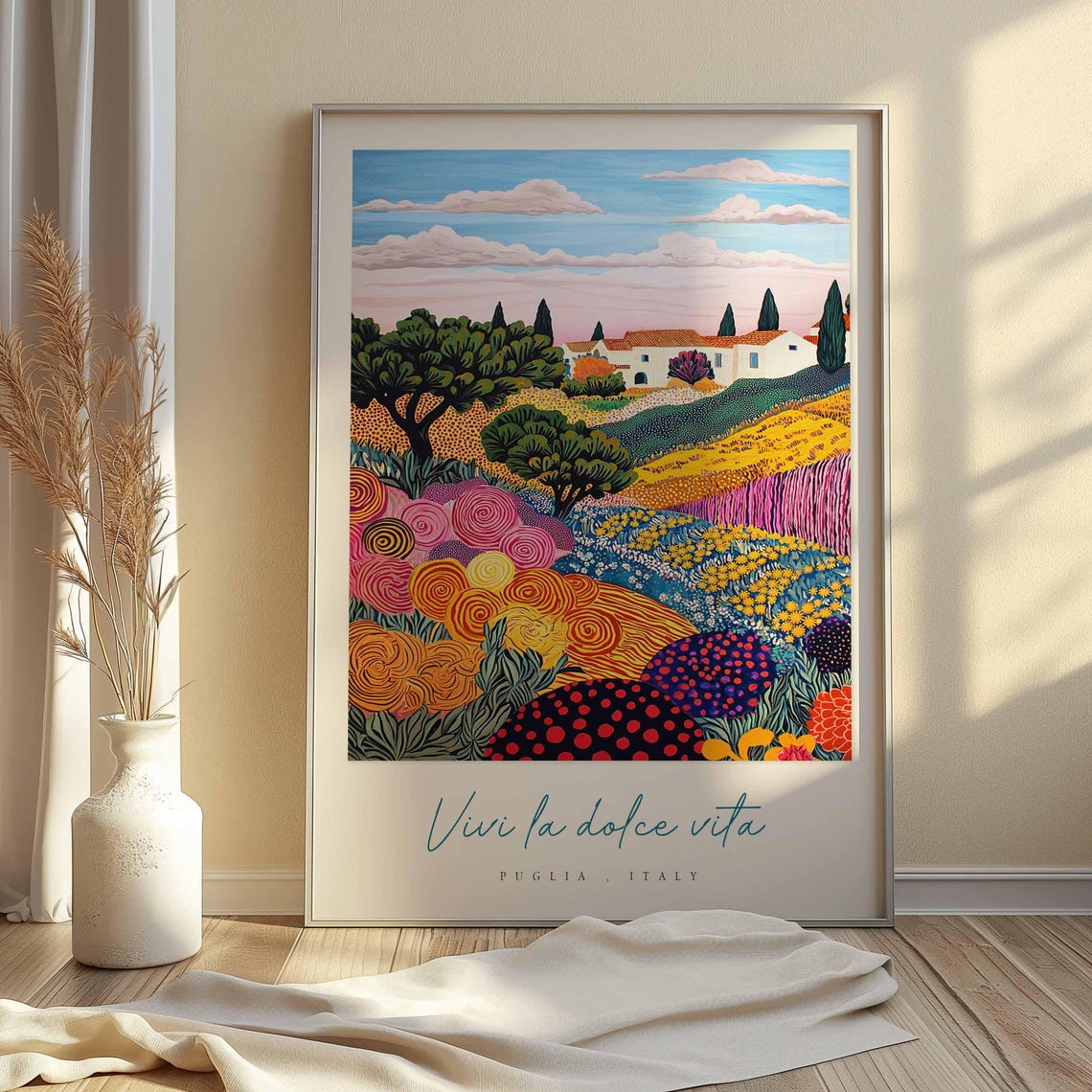 Puglia Poster Italian Travel Print Puglia Travel Art Puglia Wall Art Italy Art Italy Travel Decor Italian Travel Gift - Image 2