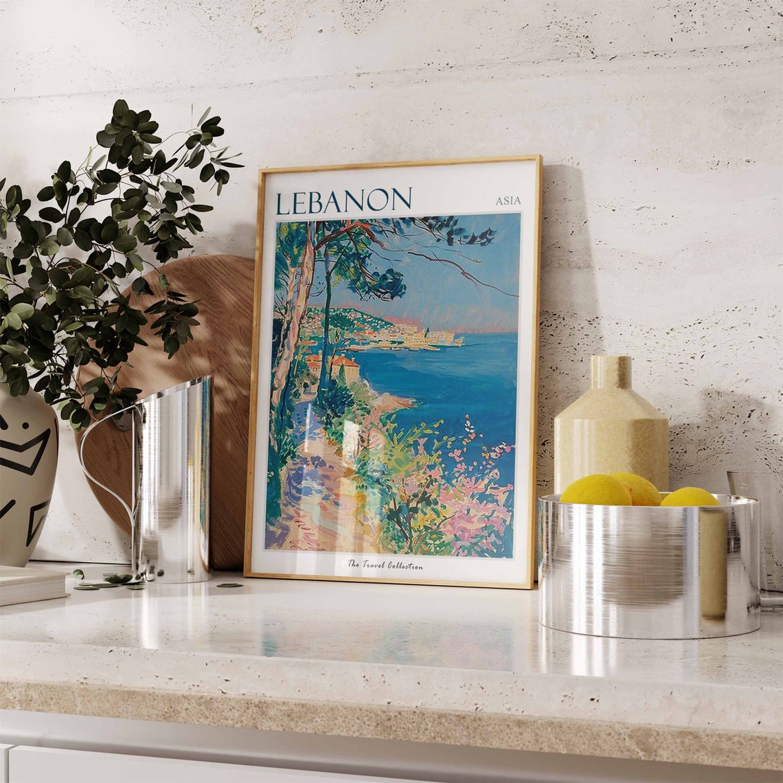 Lebanon Travel Poster Lebanon Travel Print Lebanese Decor Islamic Travel Poster Lebanese Art Lebanese Gift Lebanon Travel Art - Image 3