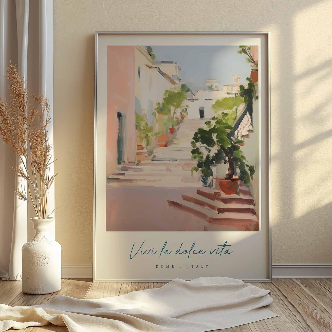 Rome Poster Italian Travel Print Rome Travel Art Rome Wall Art Italy Art Italy Travel Decor Italian Travel Gift - Image 2
