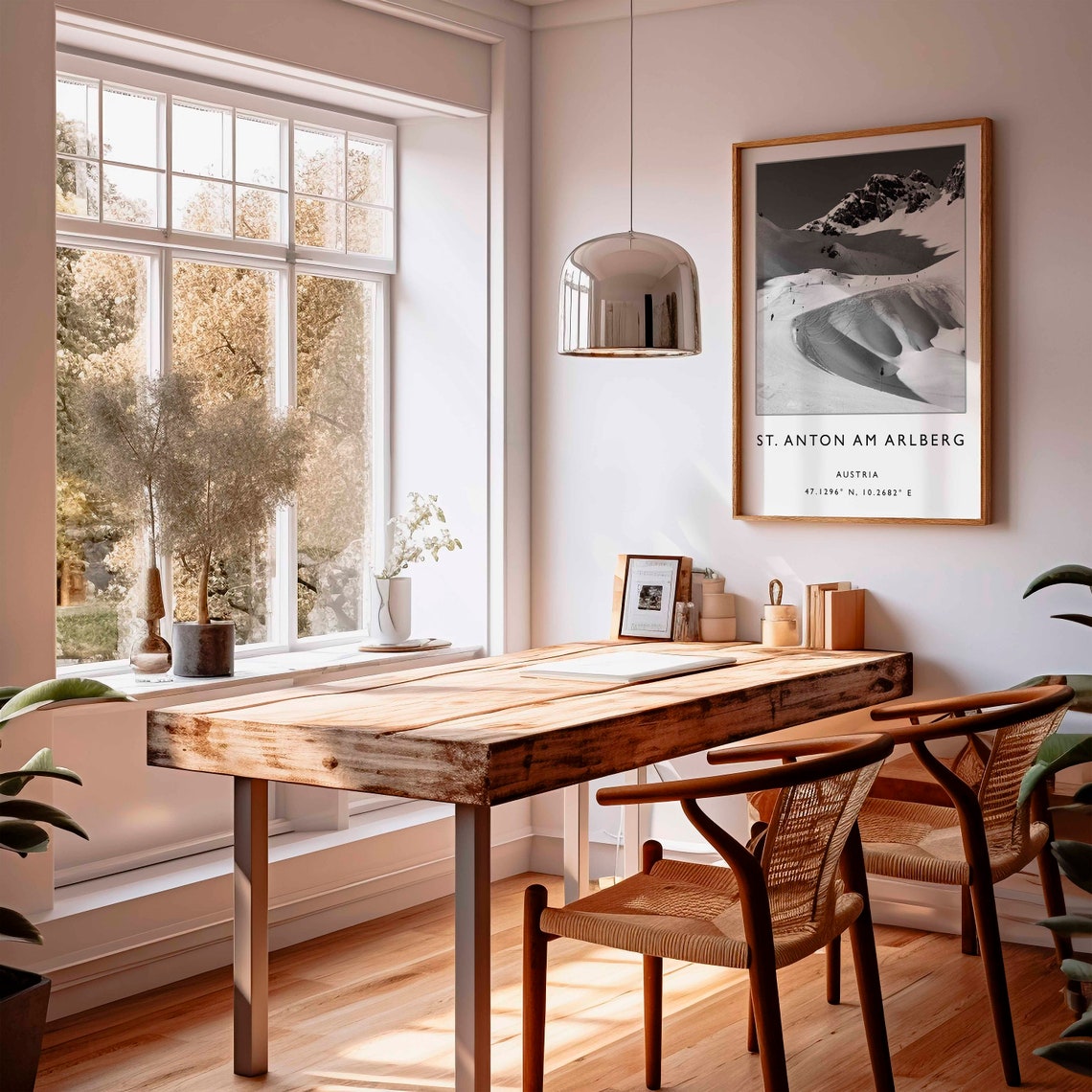 St Anton Am Arlberg Austria Snowy Mountain Ski Slopes Photo Poster - Image 3