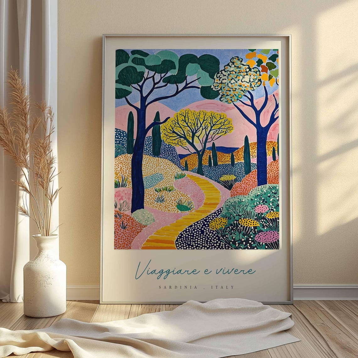 Sardinia Poster Italian Travel Print Sardinia Travel Art Sardinia Wall Art Italy Art Italy Travel Decor Italian Travel Gift - Image 2