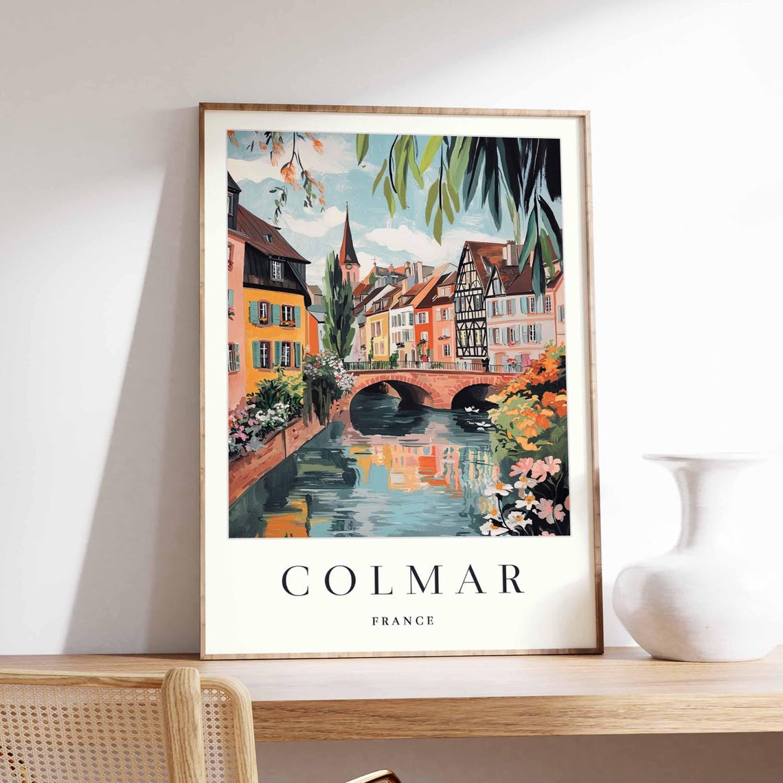 Colmar France Poster, Alsace Canal Art Print