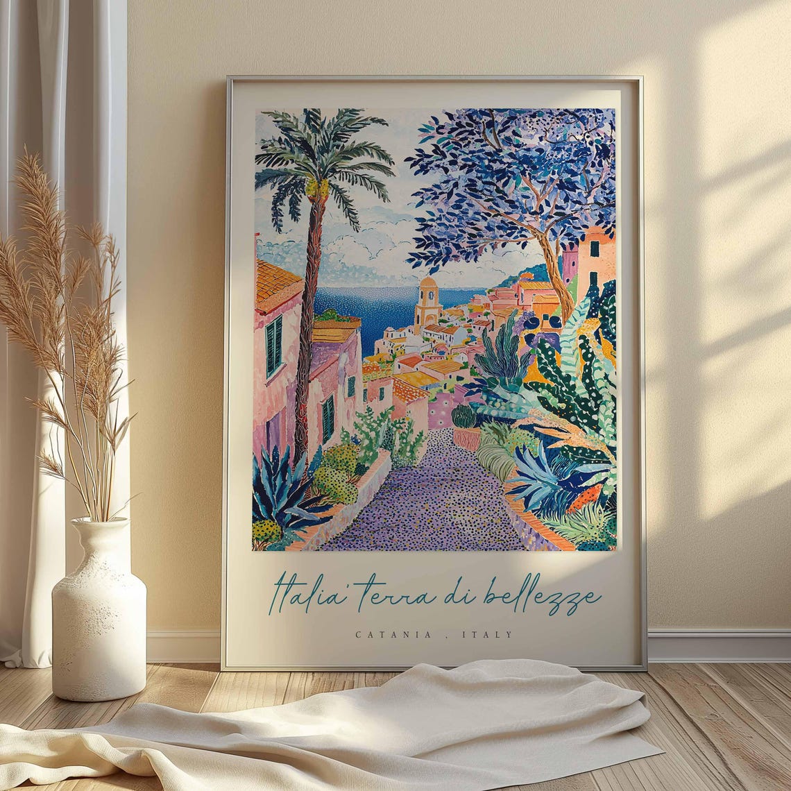Catania Poster Catania Travel Print Catania Travel Art Catania Wall Art Italy Art Italy Travel Decor Italian Travel Gift - Image 2