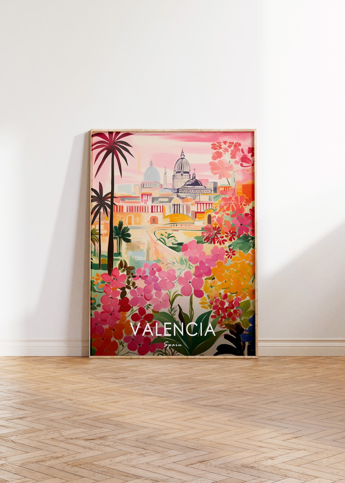 Valencia Spanish Travel Poster, Beach Coastal Decor - Image 2