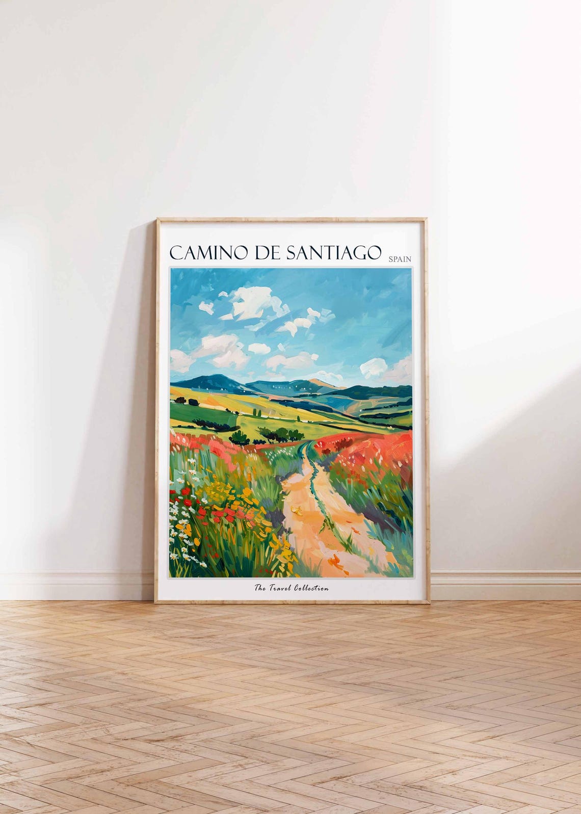 Camino de Santiago Spain Wildflower Trail Pilgrimage Art Poster - Image 2