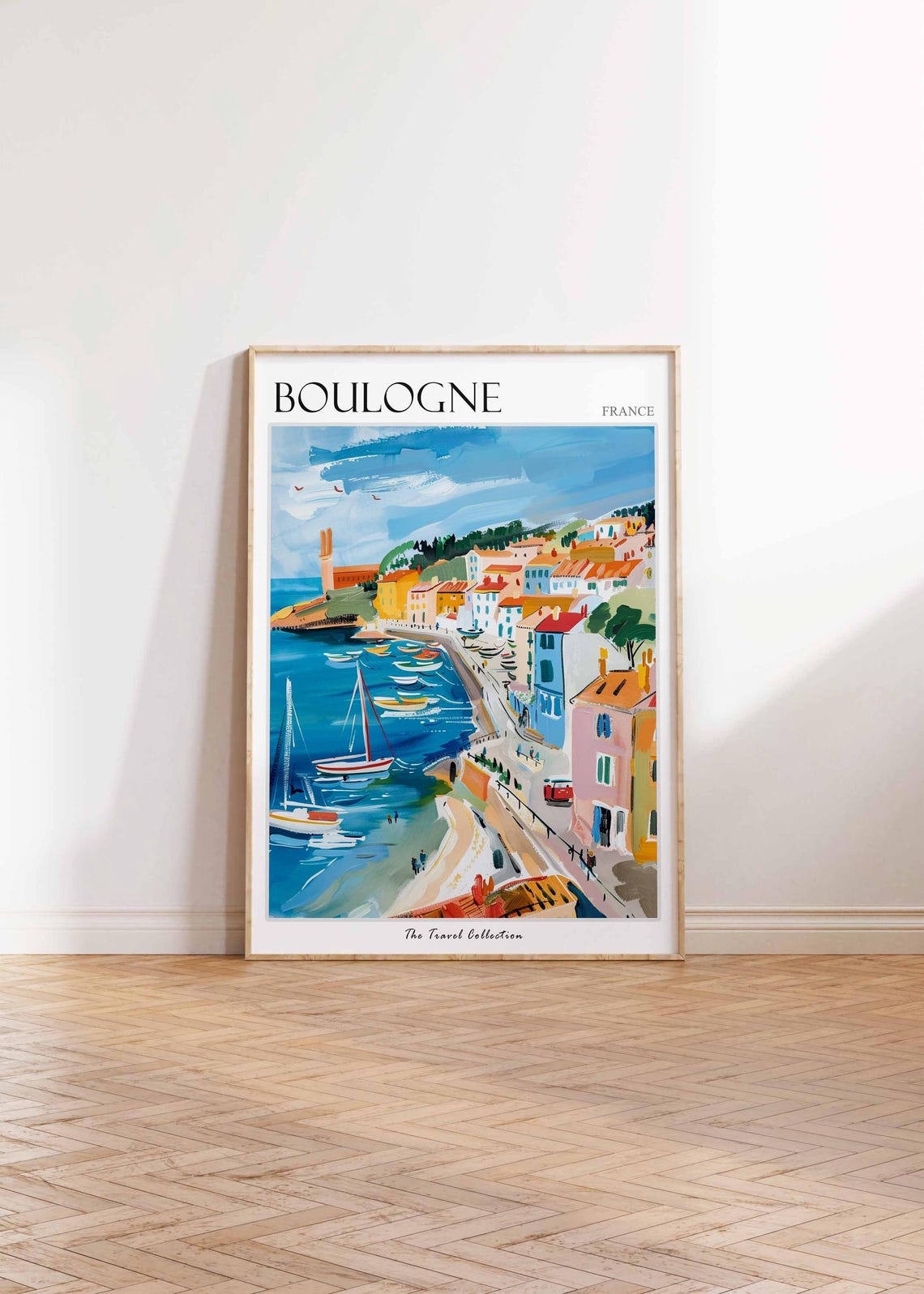 Boulogne Poster France Travel Print French Decor Europe Travel Poster European Wall Art Boulogne Gift Boulogne Travel Poster - Image 2