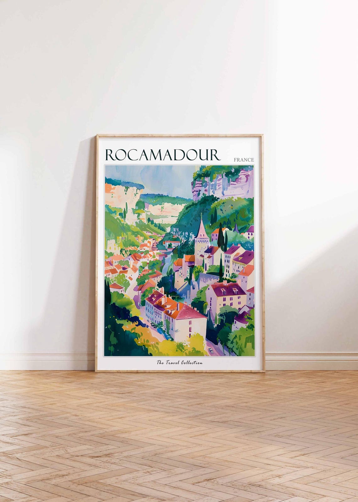 Rocamadour Poster France Travel Print French Decor Europe Travel Poster European Wall Art Rocamadour Gift Rocamadour Travel Poster - Image 2