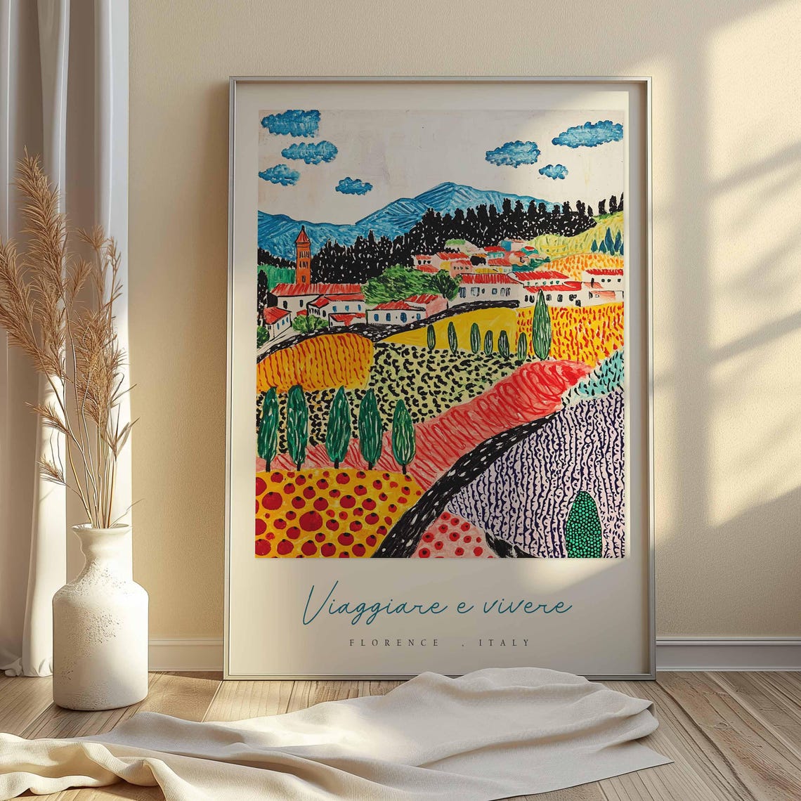 Florence Poster Italian Travel Print Florence Travel Art Florence Wall Art Italy Art Italy Travel Decor Italian Travel Gift - Image 2