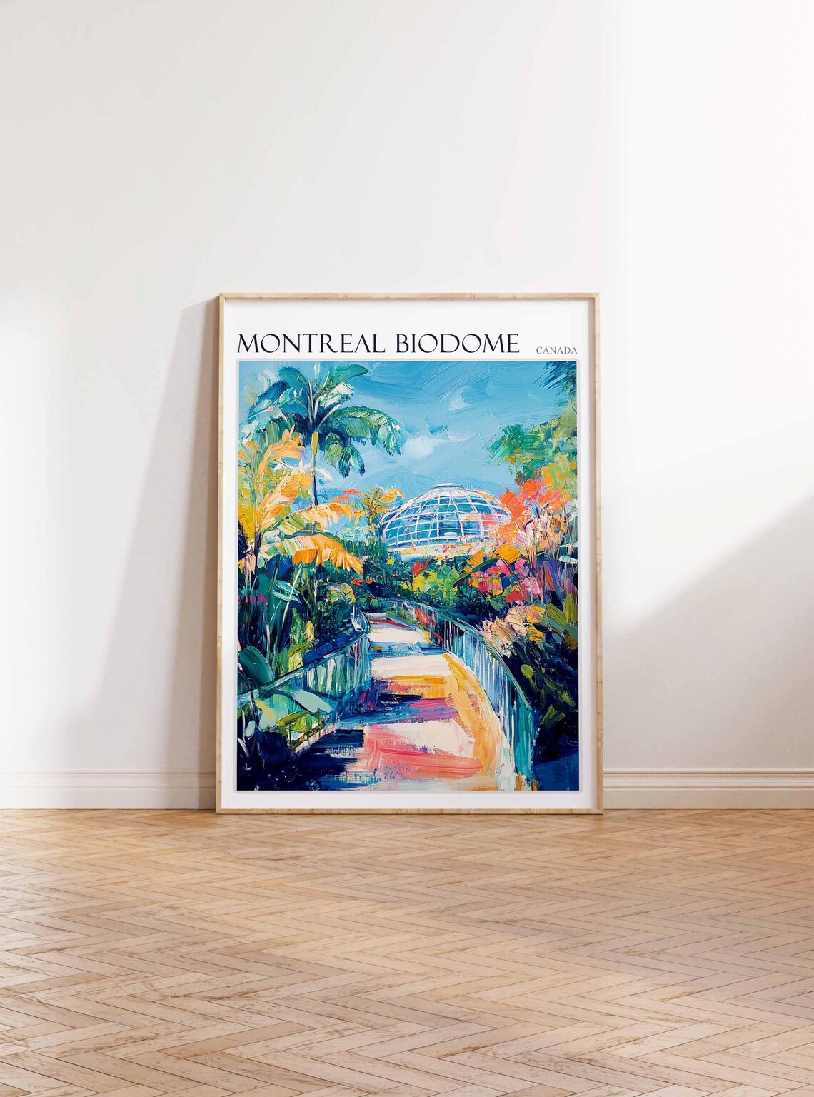 Montreal Biodome Canada Tropical Greenhouse Garden Path Travel Poster - Image 4