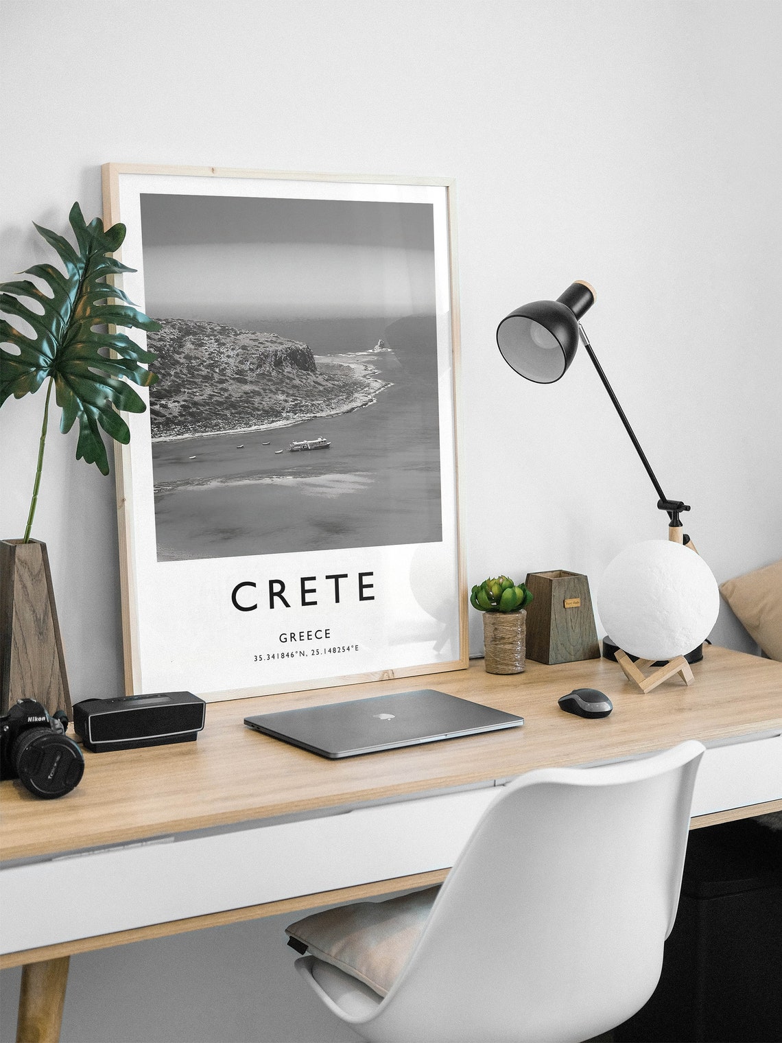 Crete Travel Print Crete Travel Poster Greece Travel Print Travel Art Travel Decor Black And White Print Photographic Art - Image 2