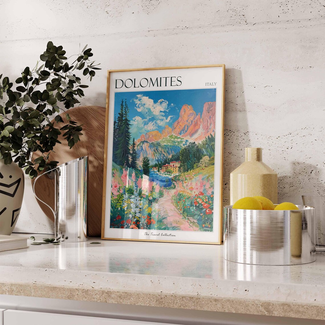 Dolomites Travel Print, Italian Landscape Poster - Image 3