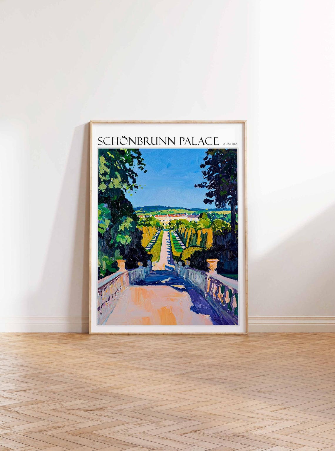 Schnbrunn Palace Poster Schnbrunn Palace Travel Print Austria Travel Print Europe Travel Poster European Wall Art - Image 2