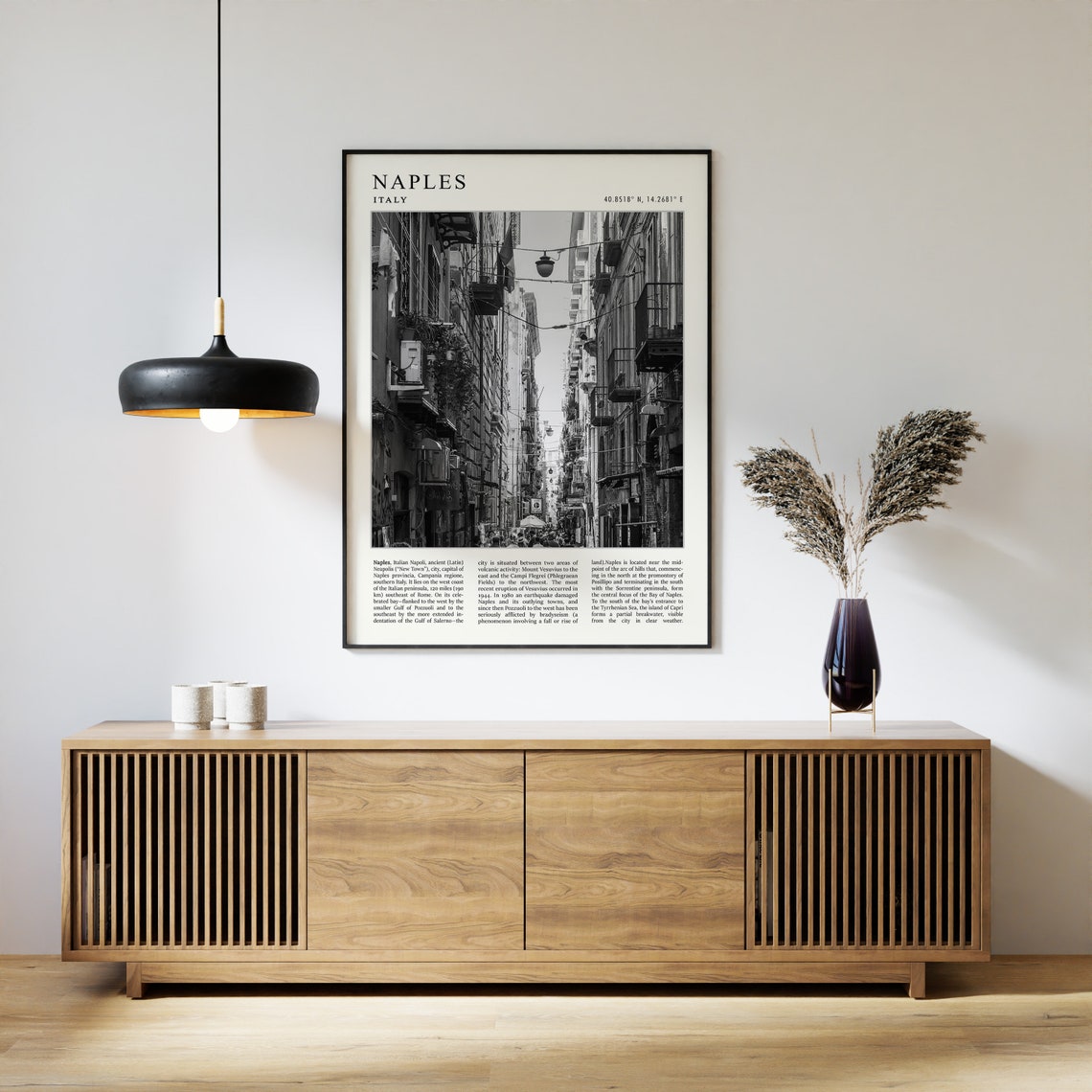 Naples Travel Poster Naples Travel Print Italy Travel Poster Vintage Travel Art Black And White Travel Print Gift A1a2a3a4 - Image 2