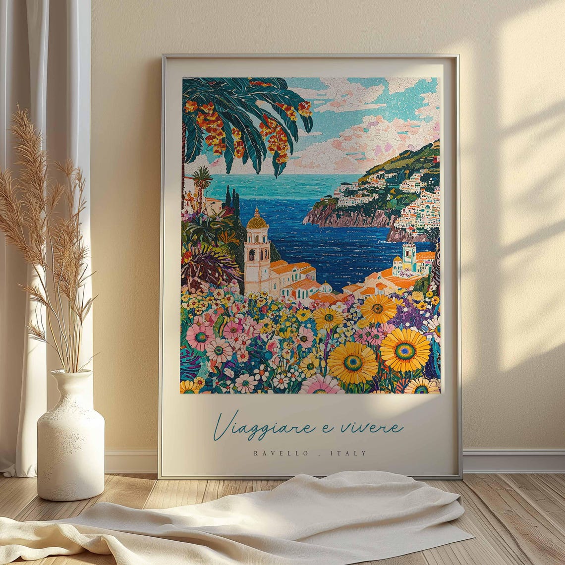 Ravello Poster Italian Travel Print Ravello Travel Art Ravello Wall Art Italy Art Italy Travel Decor Italian Travel Gift - Image 2