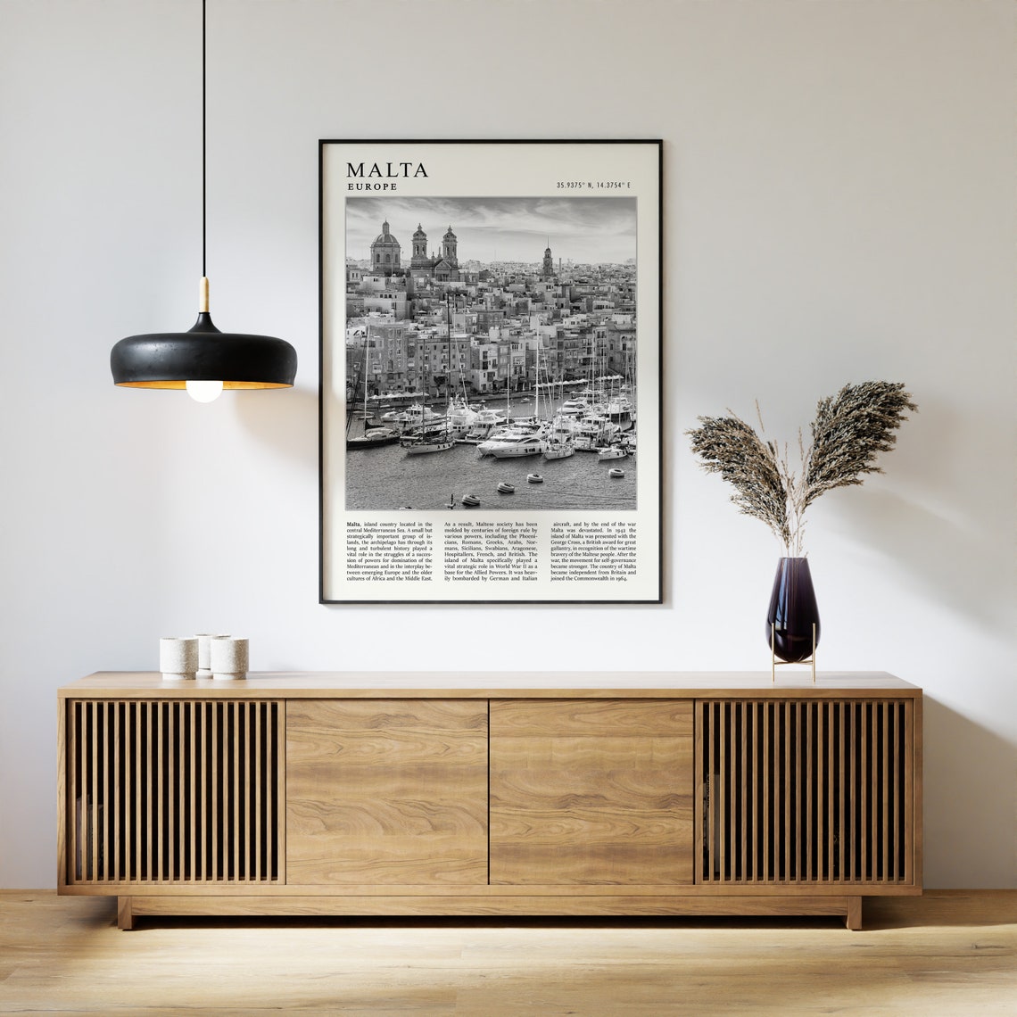 Malta Travel Poster Malta Travel Print Europe Travel Poster Vintage Travel Art Black And White Travel Print Travel Gift A1a2a3a4 - Image 2