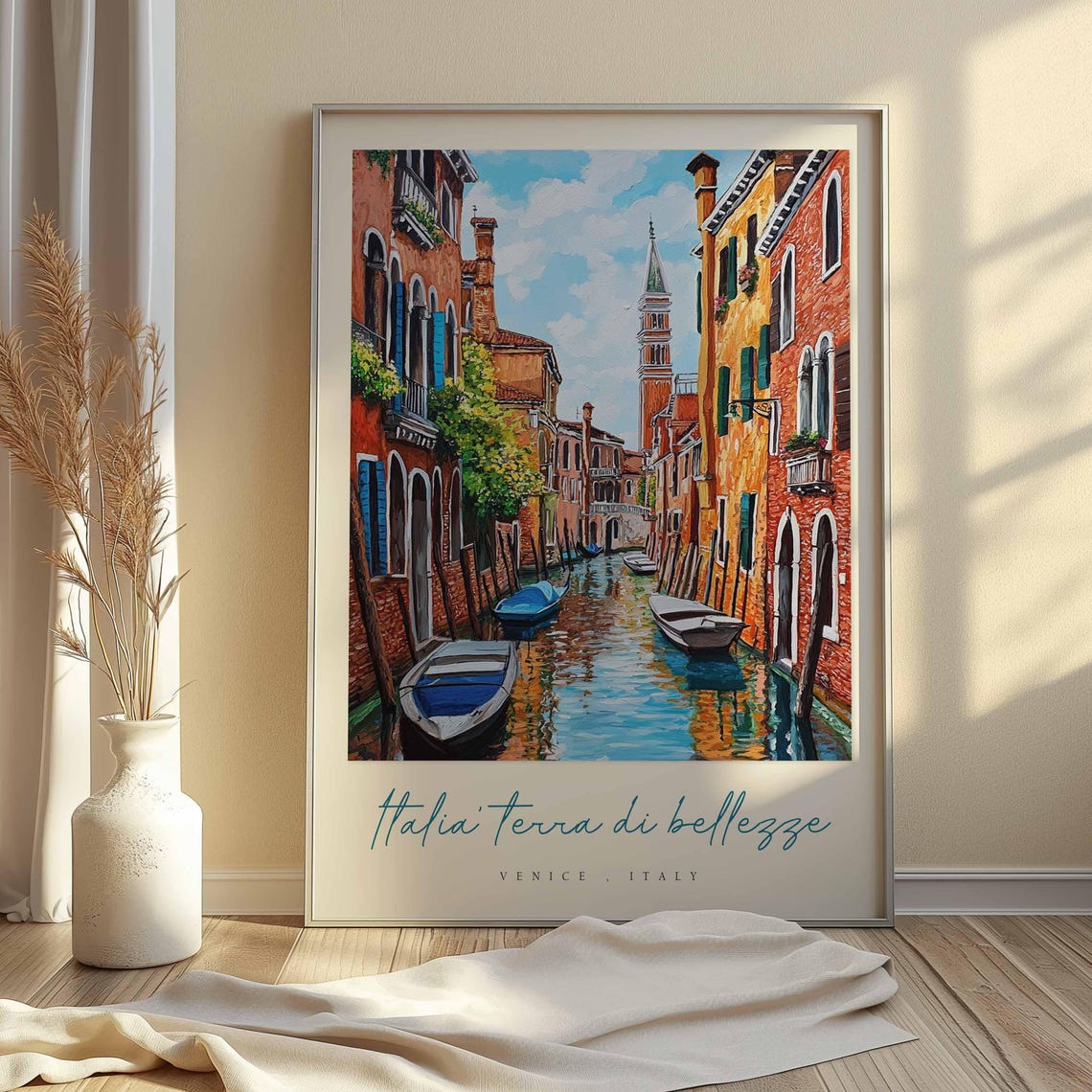 Venice Poster Italian Travel Print Venice Travel Art Venice Wall Art Italy Art Italy Travel Decor Italian Travel Gift - Image 2