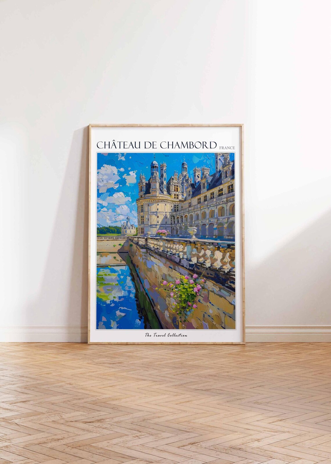 Chateau De Chambord France Castle Terrace Courtyard Travel Poster - Image 2