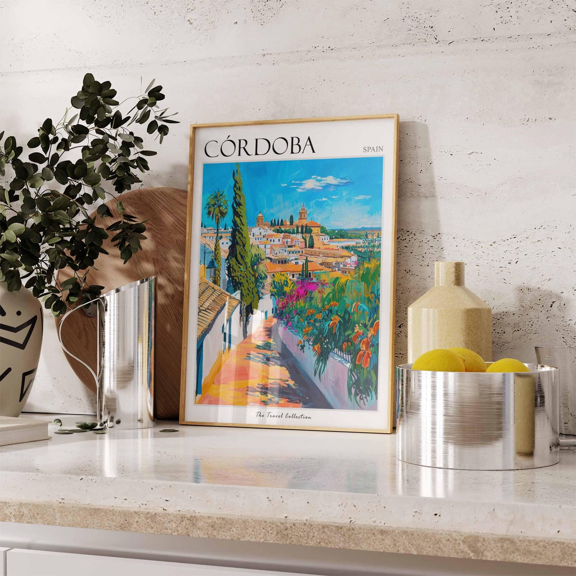 Cordoba Poster Cordoba Travel Print Spain Wall Art Spanish Travel Print Tropical Decor Cordoba Travel Art Cordoba Wall Art - Image 3
