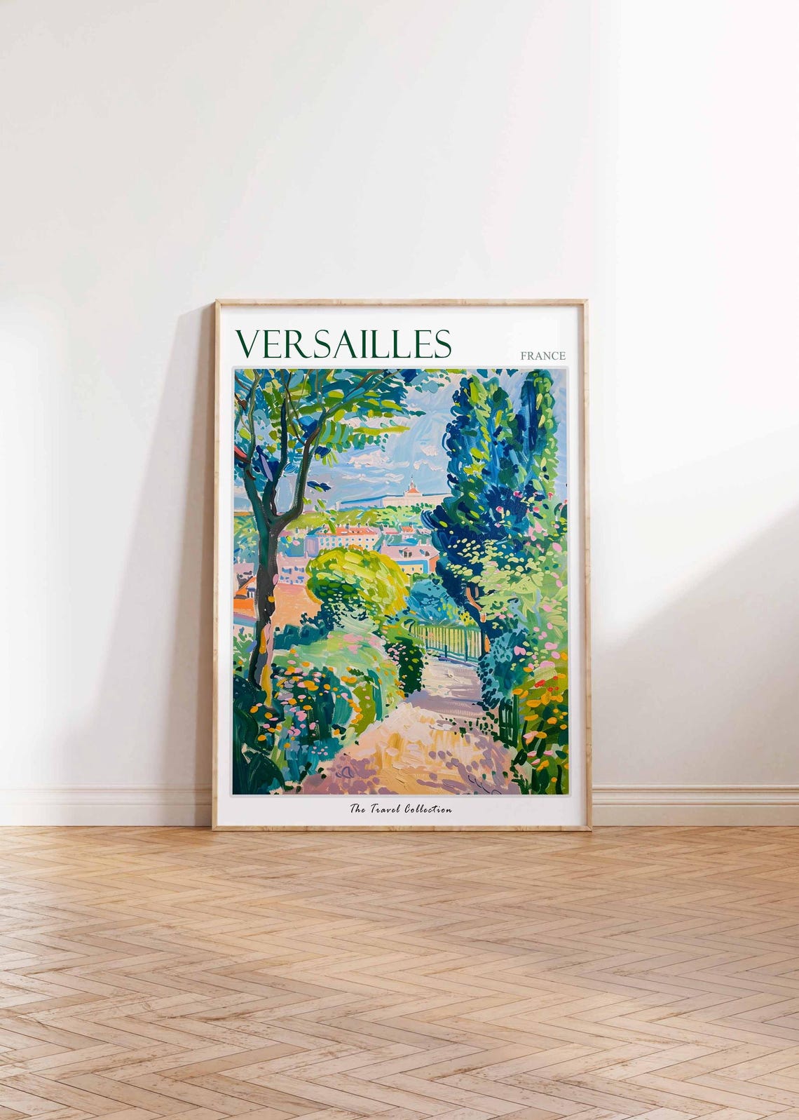 Versailles Poster France Travel Print French Decor Europe Travel Poster European Wall Art Versailles Gift Versailles Travel Poster - Image 2