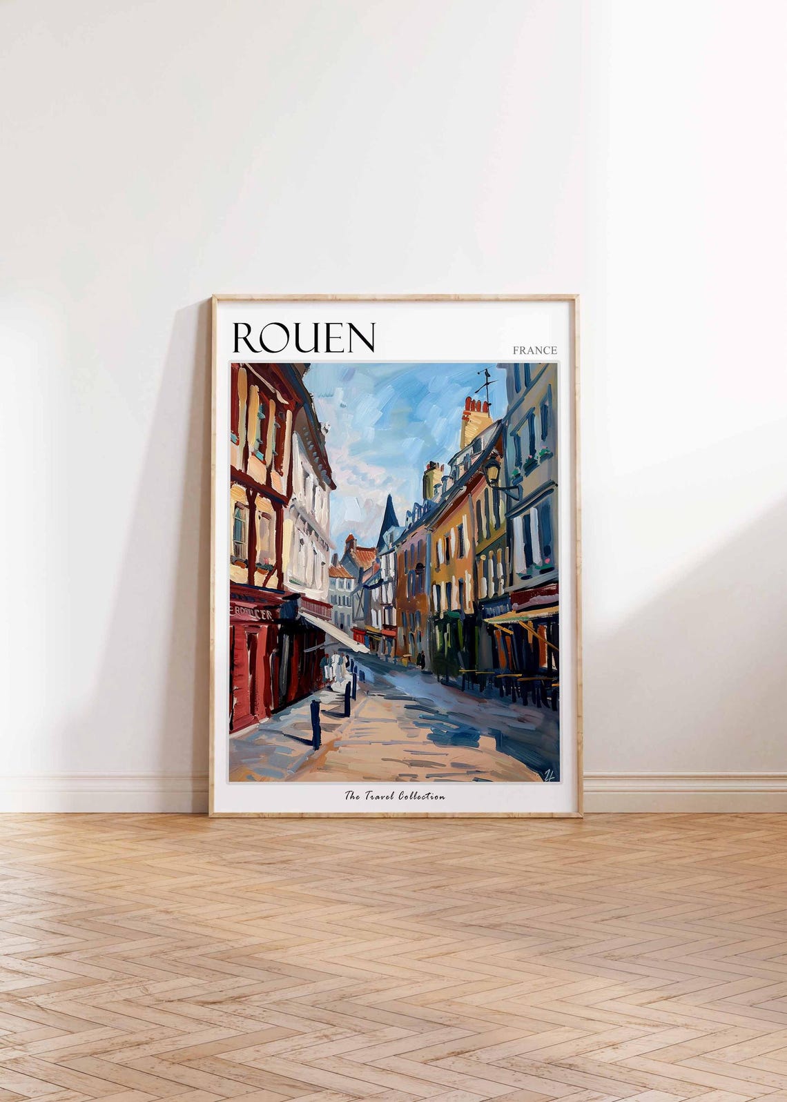Rouen Poster France Travel Print French Decor Europe Travel Poster European Wall Art City Print Rouen Gift Rouen Travel Poster - Image 2