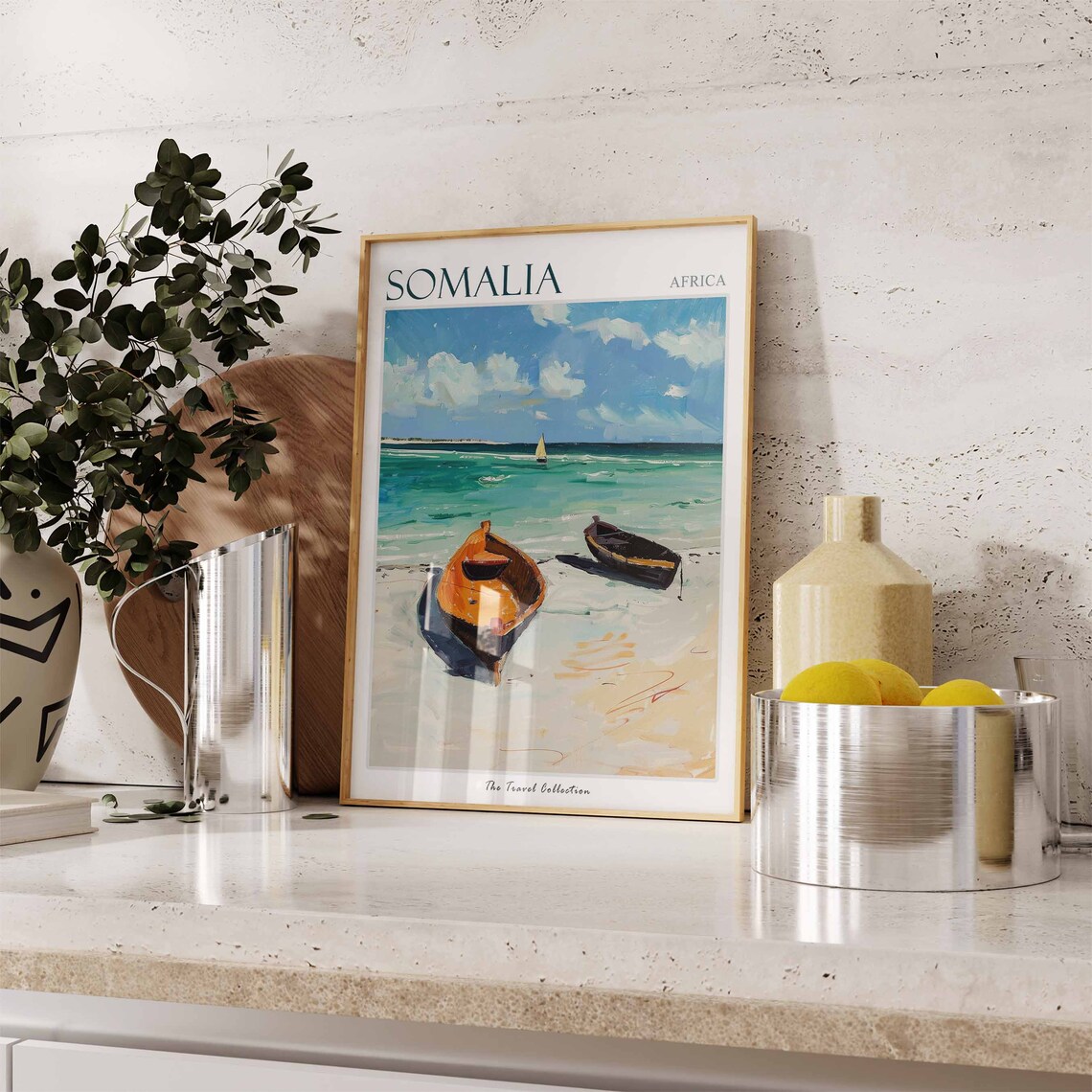 Somalia Travel Poster, African Botanical Decor - Image 2