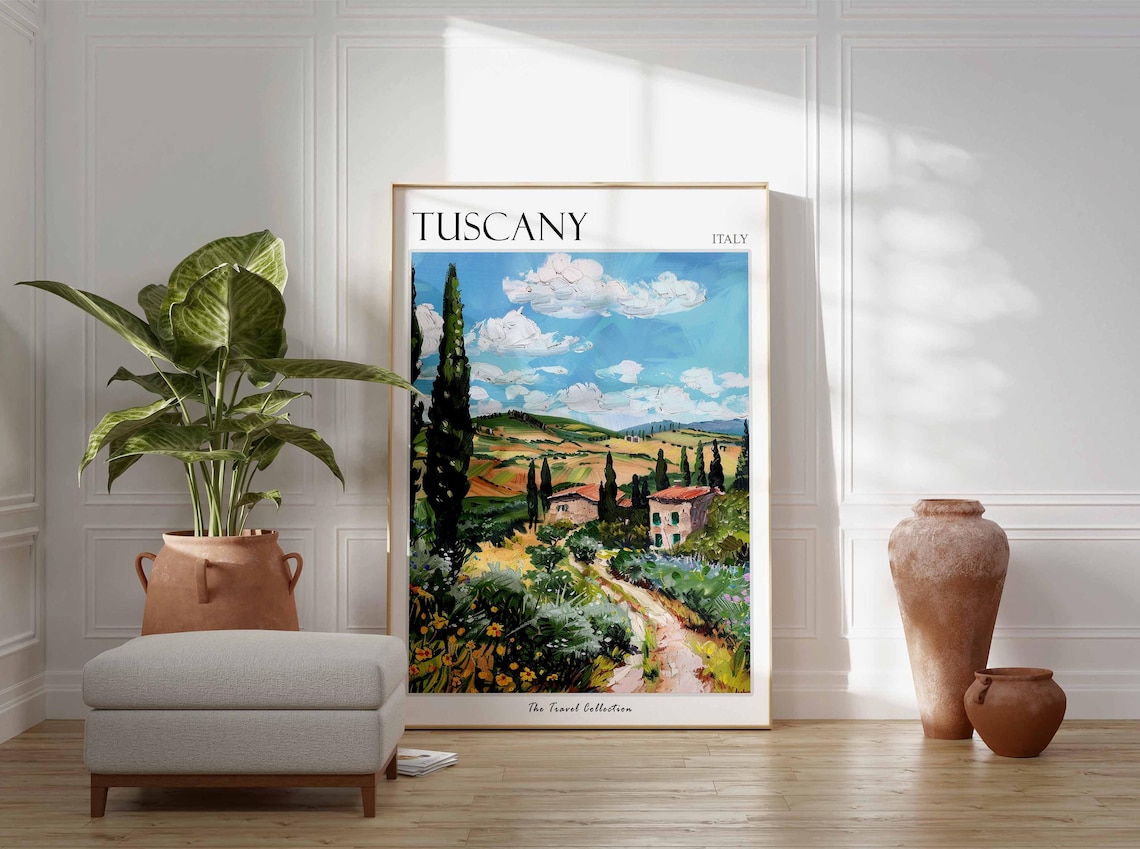 Tuscany Travel Print, Italian Travel Poster - Image 2