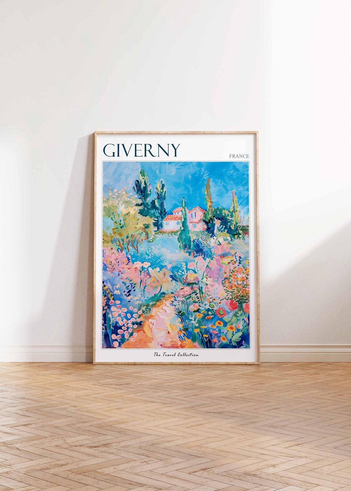 Giverny France Impressionist Flower Garden House Travel Poster - Image 2
