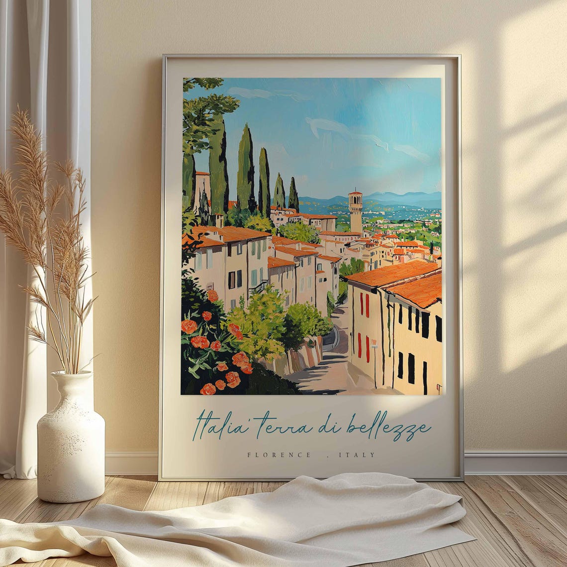Florence Poster Italian Travel Print Florence Travel Art Florence Wall Art Italy Art Italy Travel Decor Italian Travel Gift - Image 2