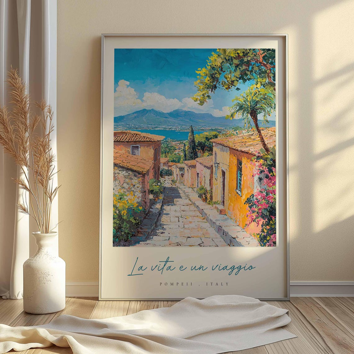 Pompeii Poster Italian Travel Print Pompeii Travel Art Pompeii Wall Art Italy Art Italy Travel Decor Italian Travel Gift - Image 2