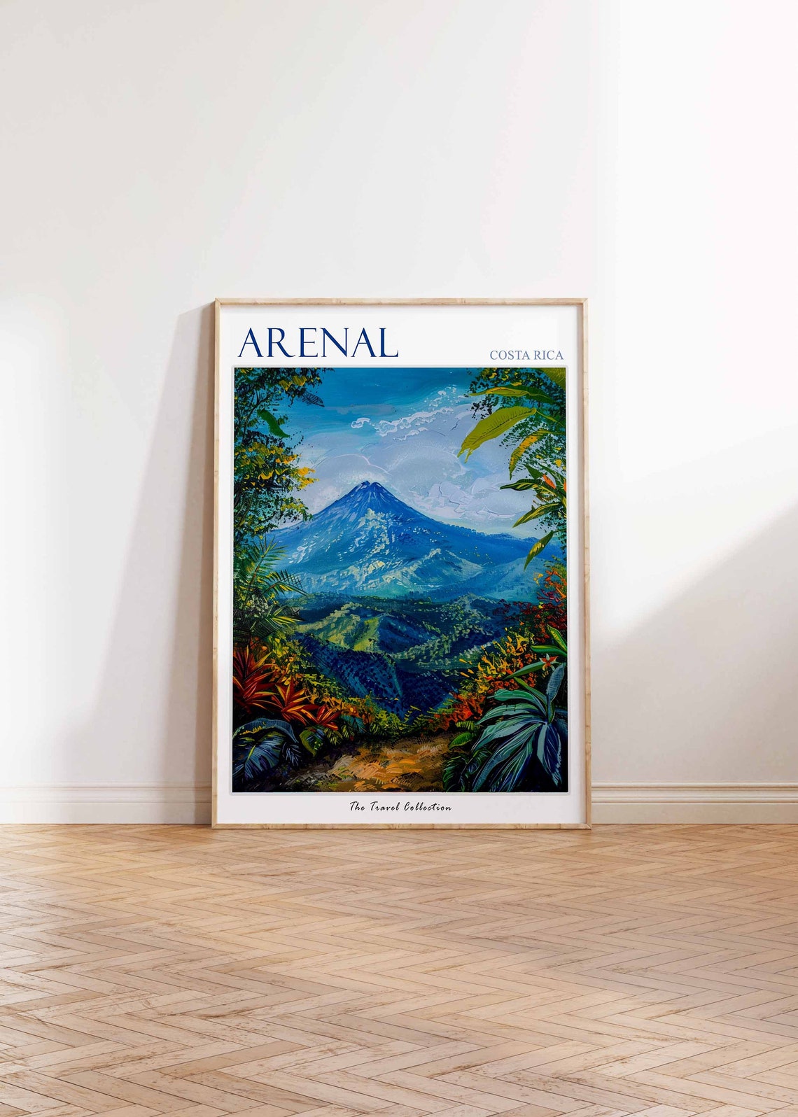 Arenal Poster Costa Rica Travel Print Costa Rican Decor North America Travel Poster Landscape Print Arenal Gift Arenal Travel Poster - Image 2