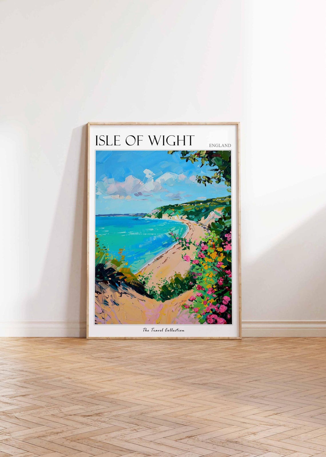 Isle Of Wight Poster Scotland Poster Isle Of Wight Travel Art Isle Of Wight Uk England Travel Beach House Decor - Image 2