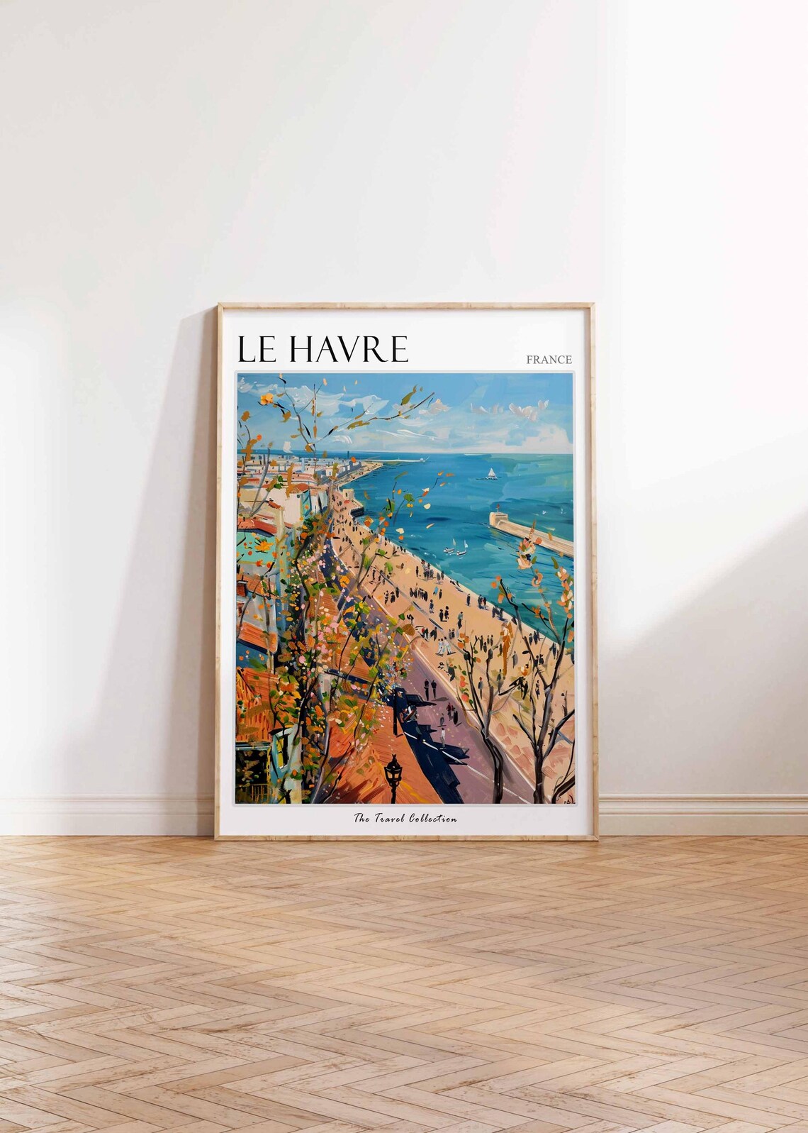 Le Havre France Waterfront Promenade Impressionist Travel Poster - Image 2