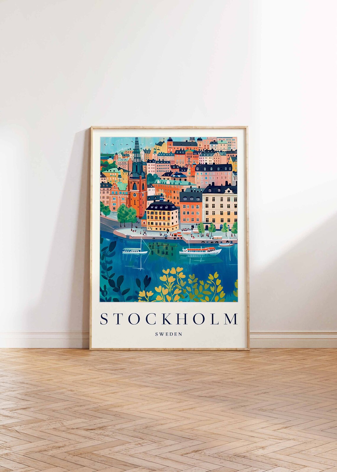 Stockholm Travel Print, Swedish Ocean Wall Art - Image 2