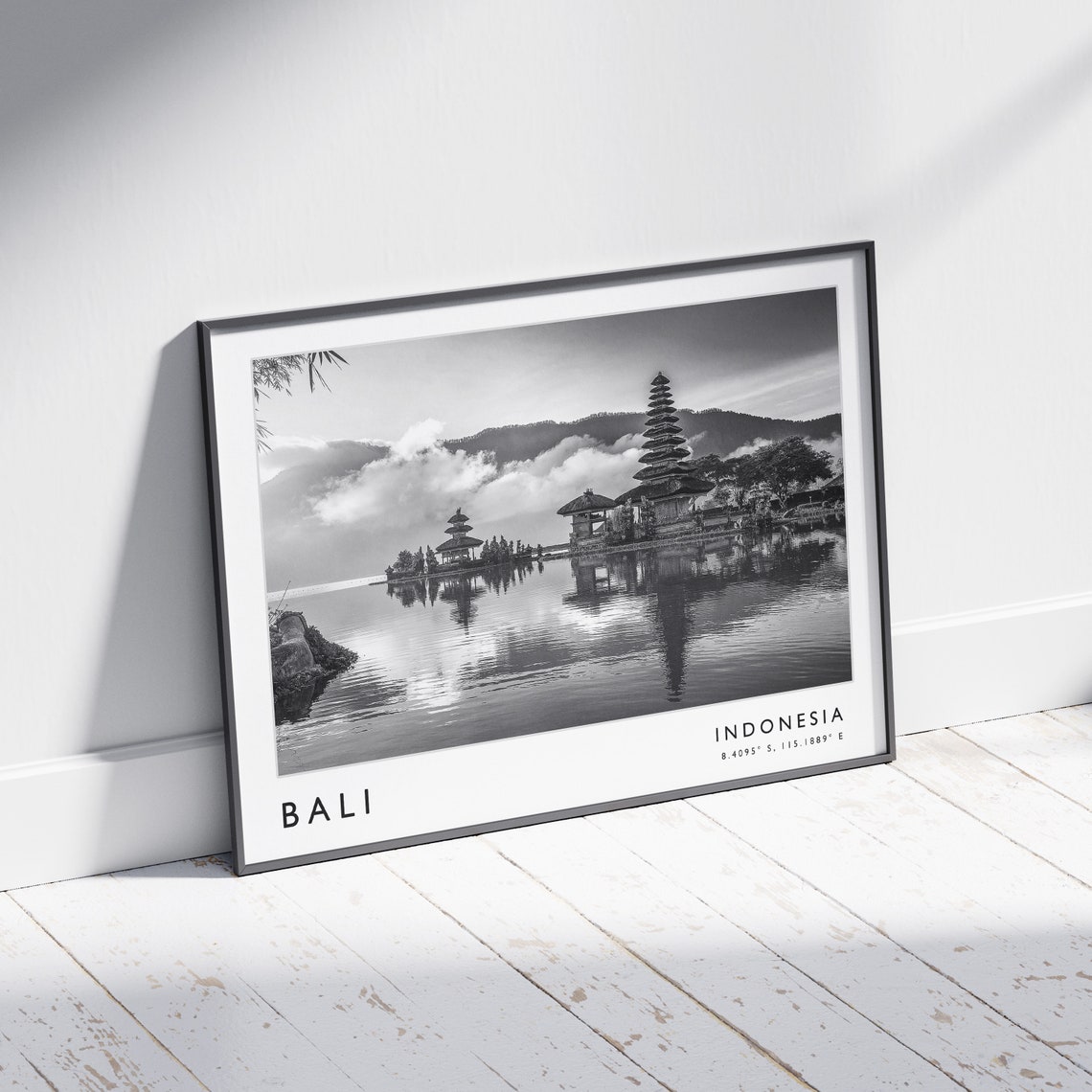 Bali Travel Print Bali Travel Poster Indonesia Travel Print Indonesian Print Black And White Travel Poster Travel Art Travel Gift - Image 2