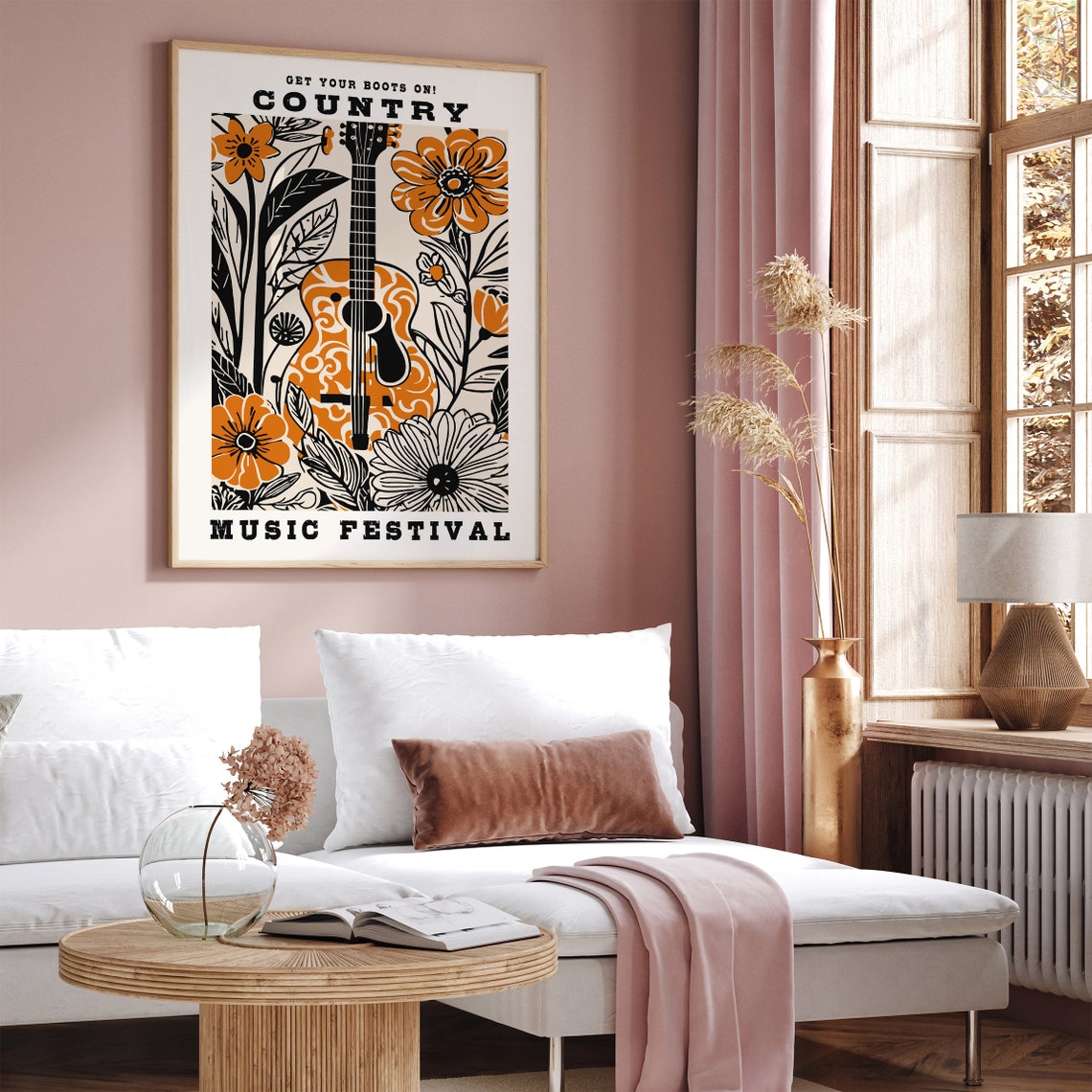 Country Music Poster Vintage Music Poster Western Wall Art Nashville Concert Poster Farmhouse Decor Country Music Fan Cowboy Wall Art - Image 5