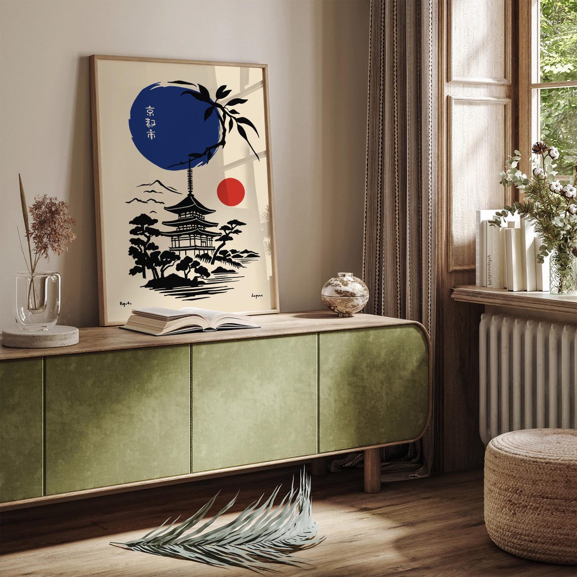 Kyoto Japan Pagoda Poster Minimalist Japanese Landscape Art Print Traditional Japanese Temple Zen Home Decoration Asian Cultural Art - Image 4
