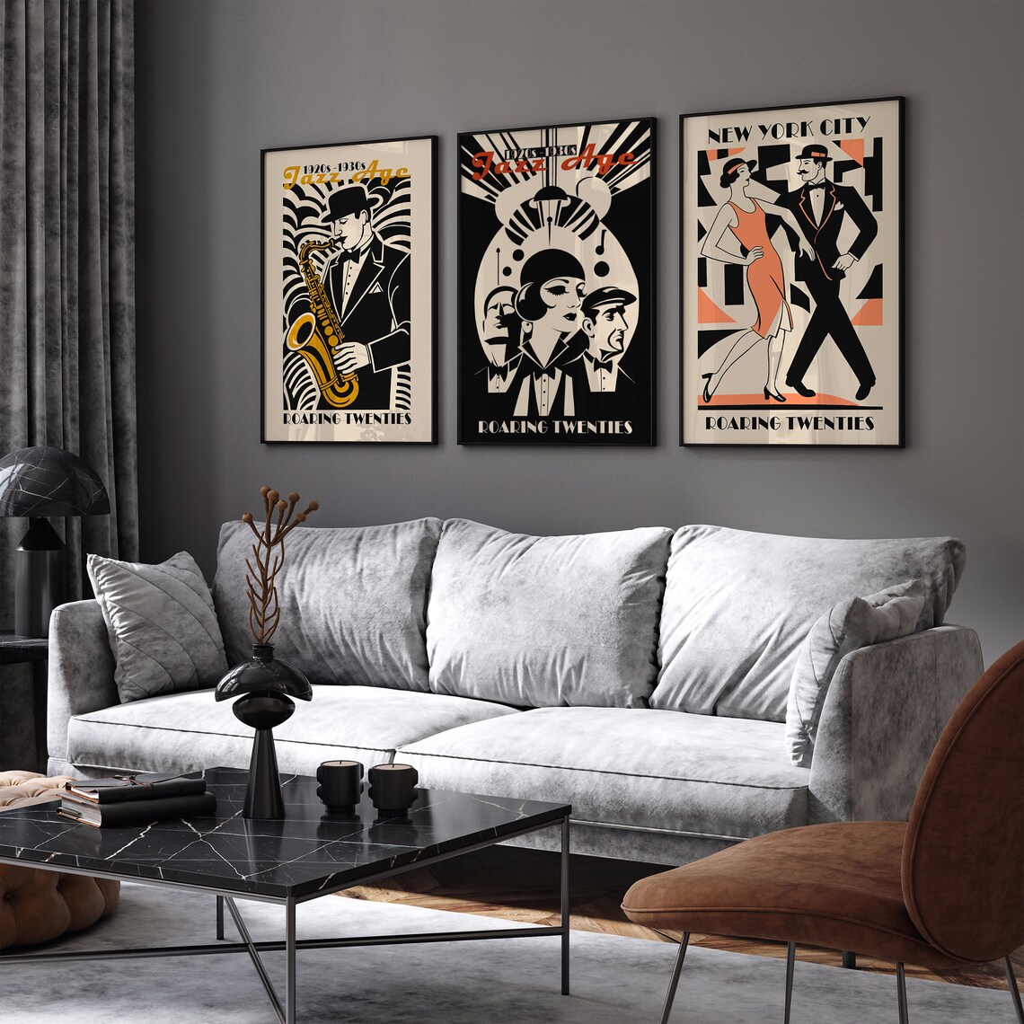Jazz Age Roaring Twenties 1920s 1930s Art Deco Music Hall Poster - Image 4