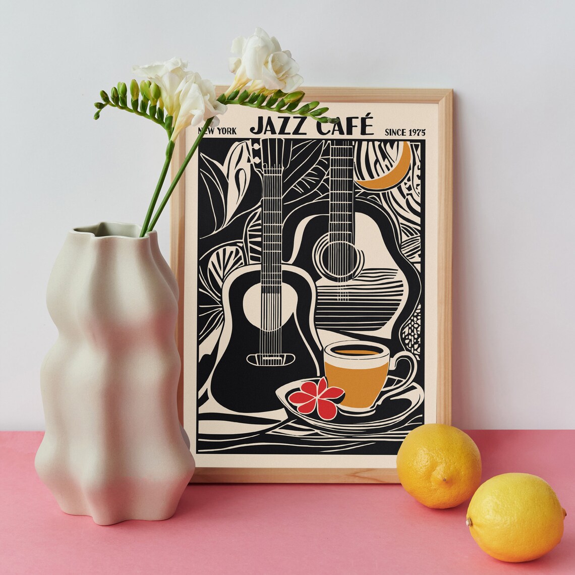 Jazz Cafe Music Poster Festival Poster Giclee Reproduction Concert Poster Mailed Wall Art Jazz Poster 20x30 Cafe Art Coffee Lover - Image 4