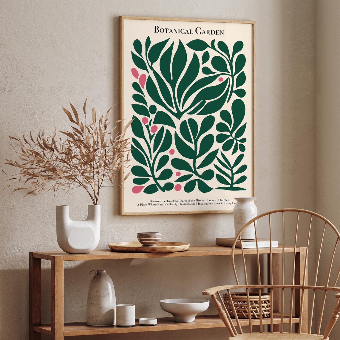 Missouri Botanical Garden Lush Green Leaves Nature Art Poster - Image 4