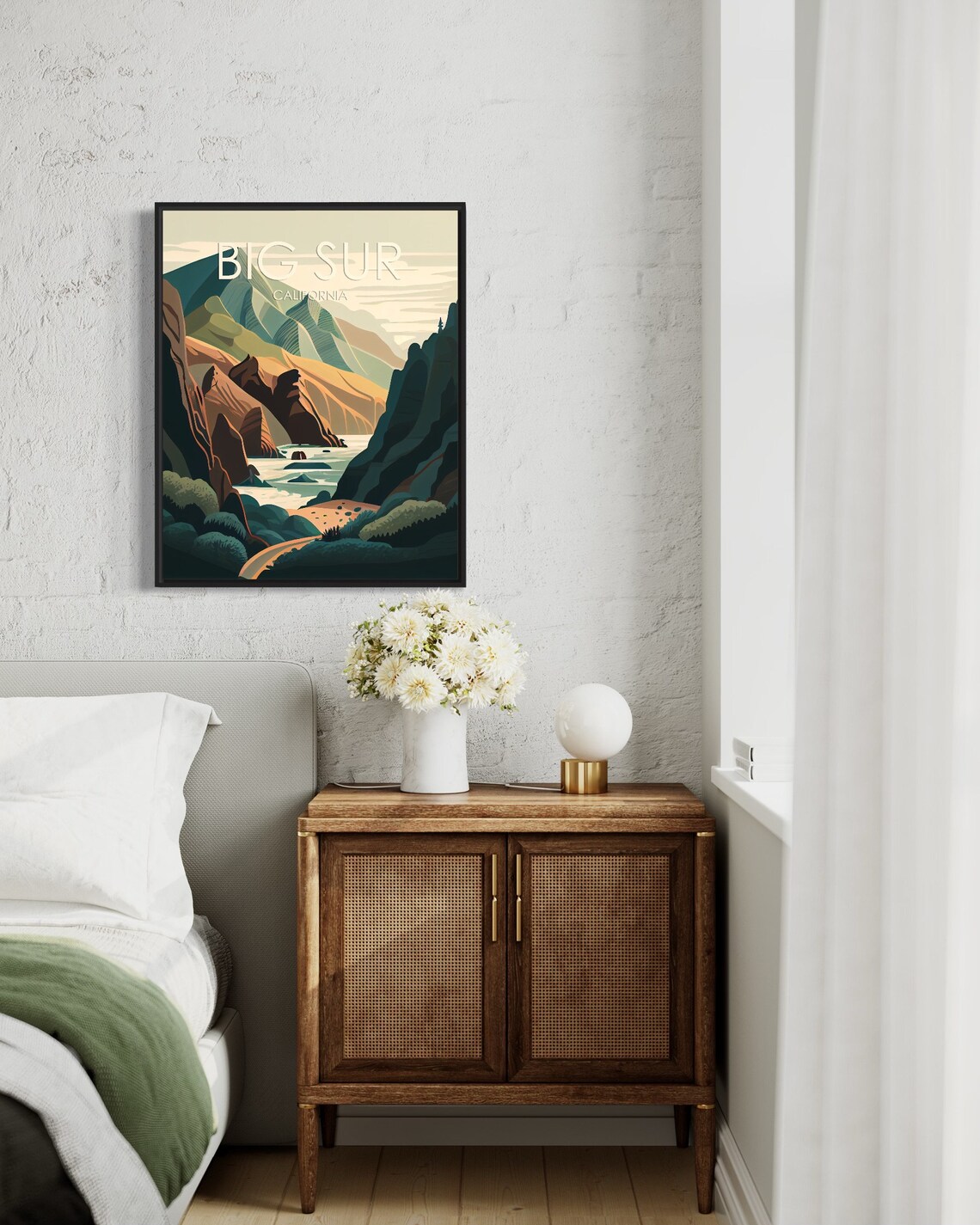 Big Sur California Rugged Coastline Cliffs Ocean Travel Poster - Image 3