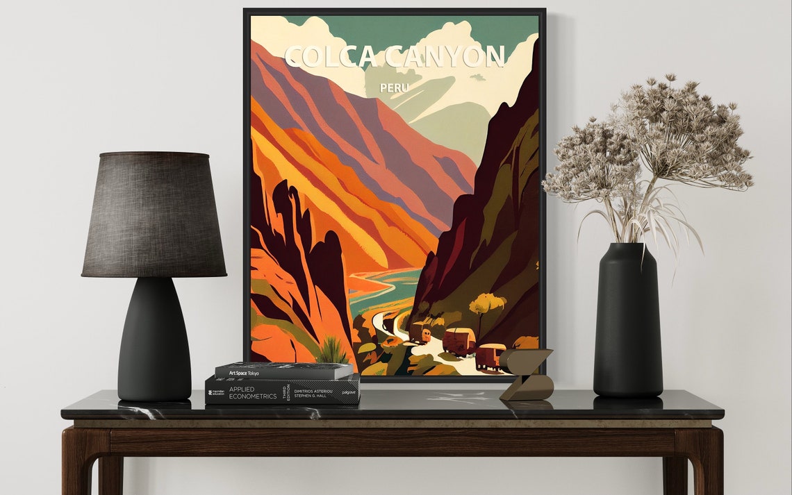 Colca Canyon Peru Poster with Dramatic Colorful Canyon Walls - Image 3