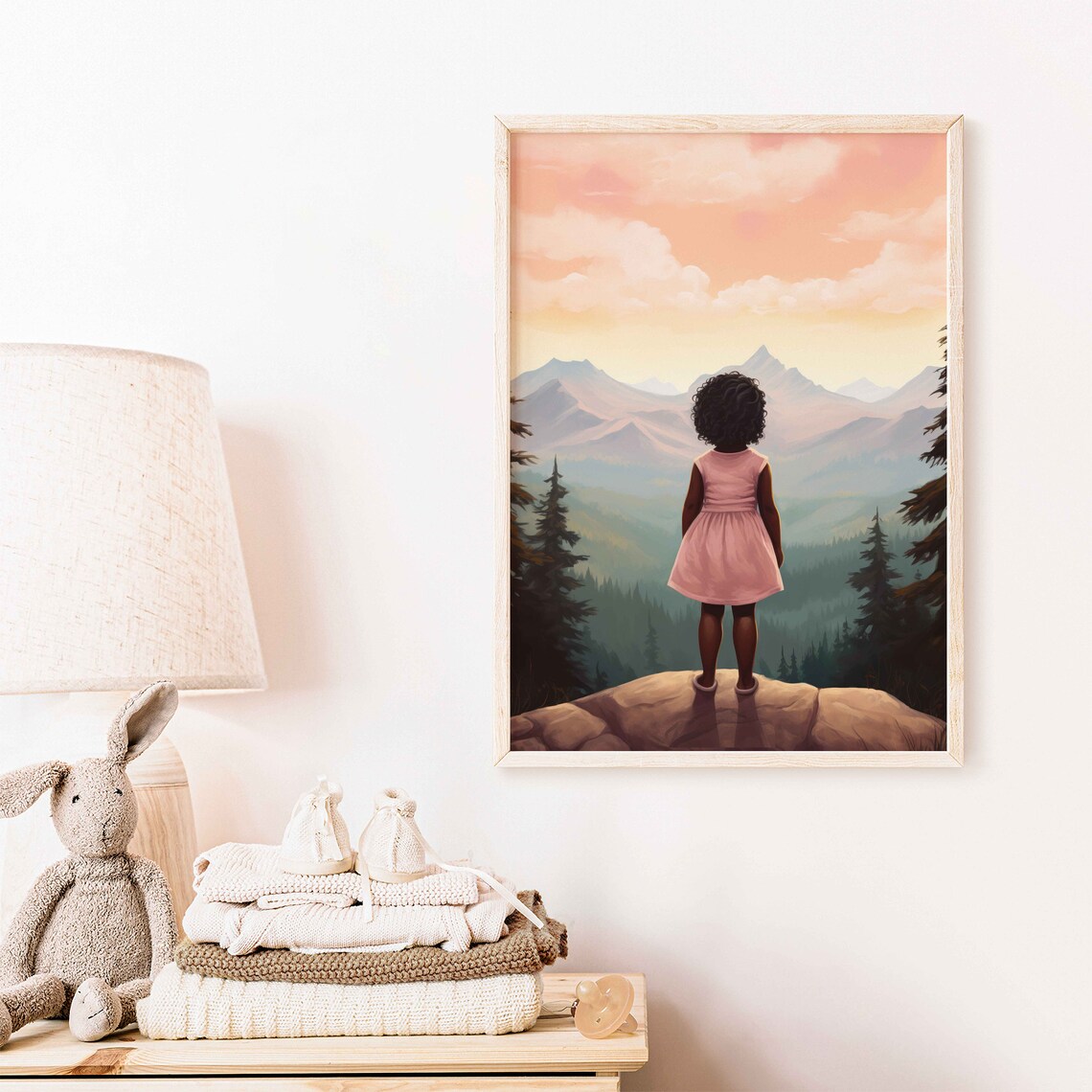 Girl Adventure Print, Black Girl Nursery Wall Art - Image 2