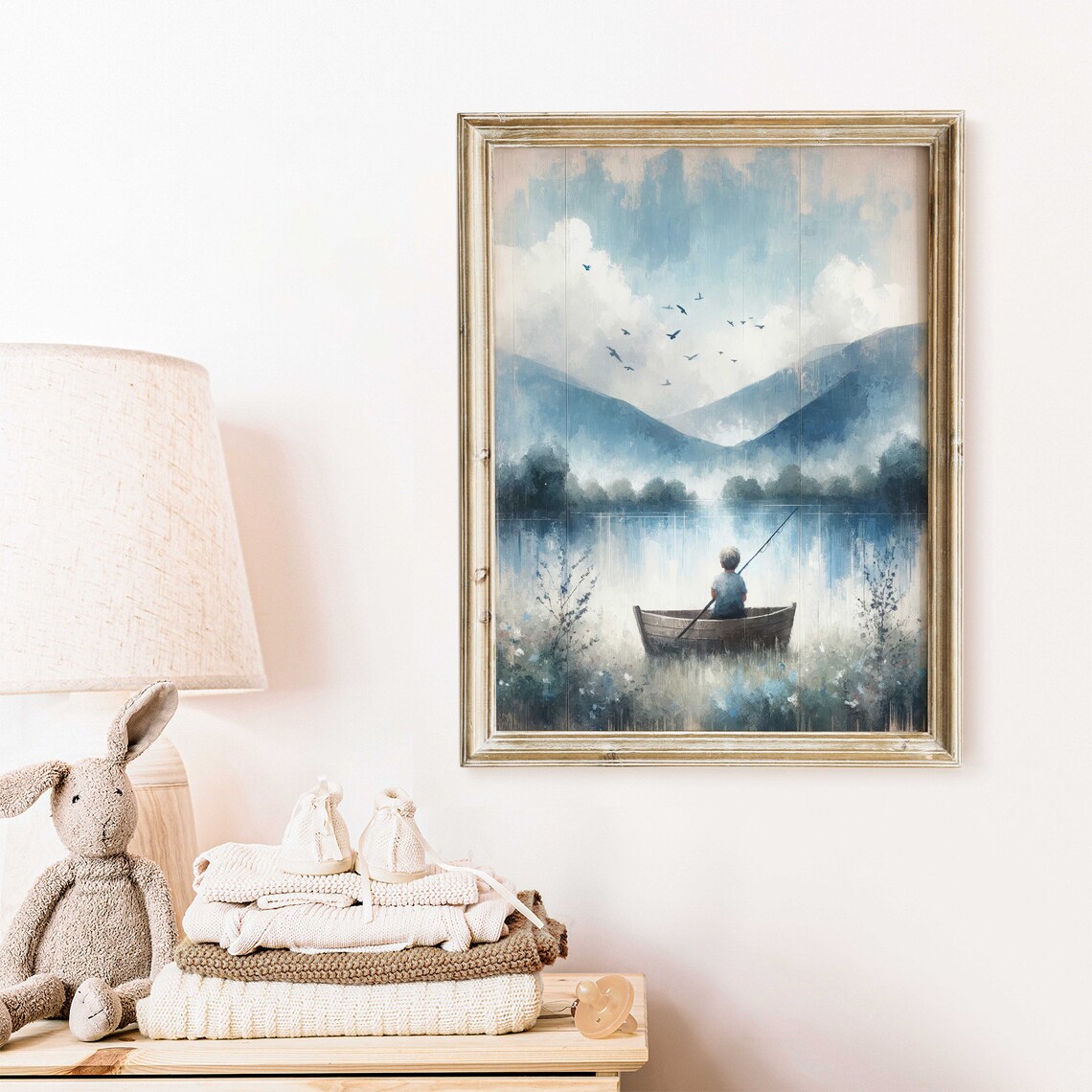 Fishing Nursery Art Print, Boys Room Wall Art - Image 2