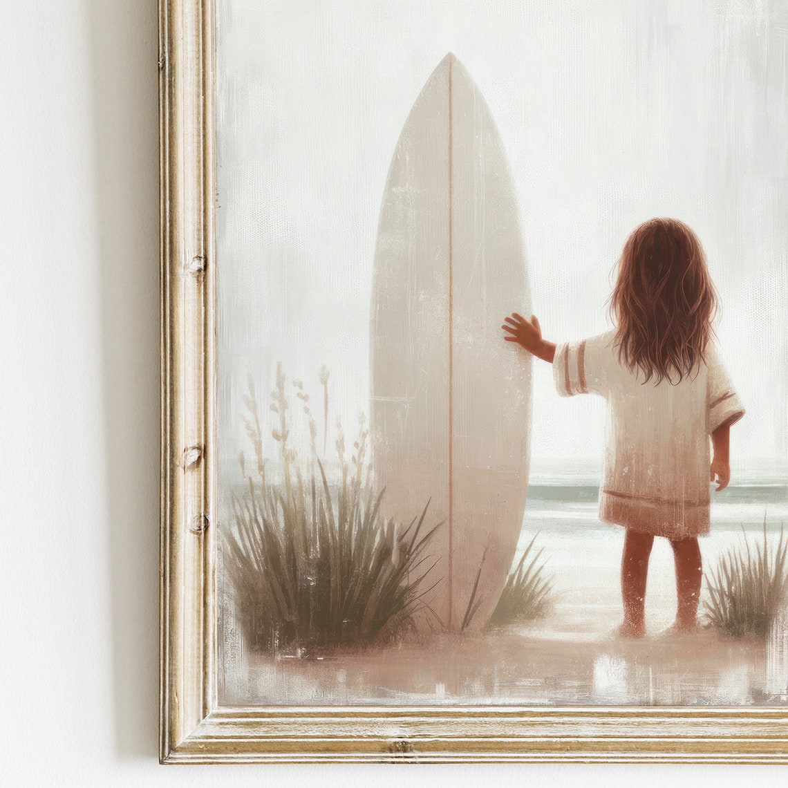 Surfing Nursery Decor Girl Beach Girl Room Decor Surf Print Girl Surfboard Art Surfing Kids Room Decor Surfer Wall Art Kids - Image 2