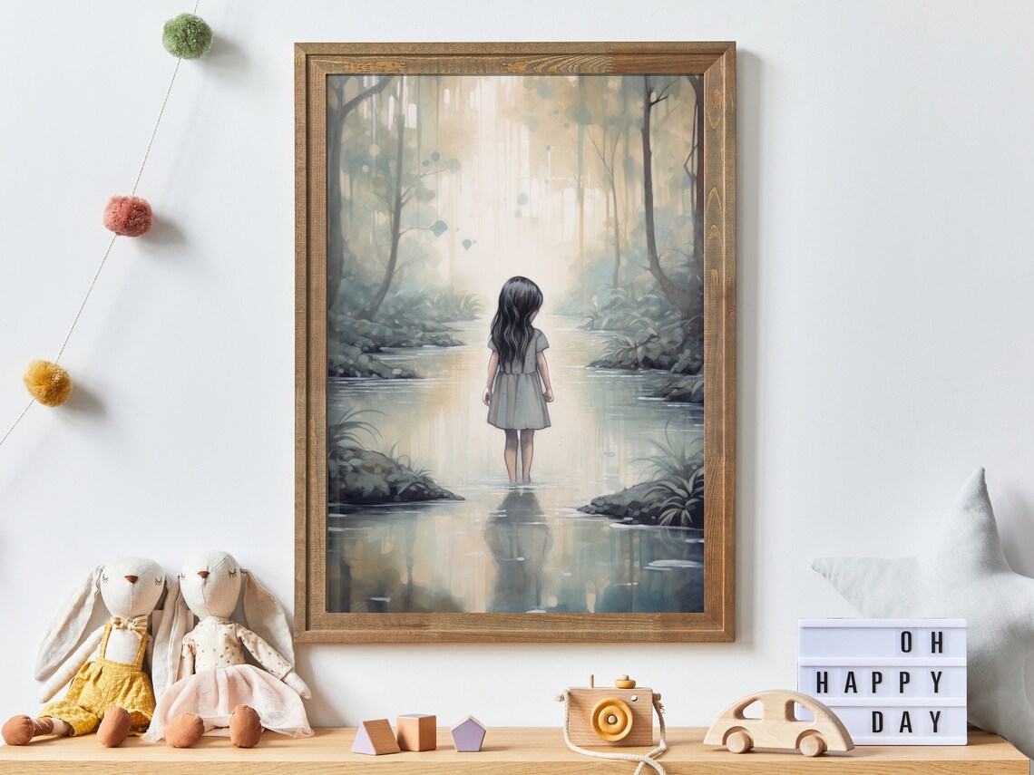 Adventure Nursery Art Print for Girls' Rooms