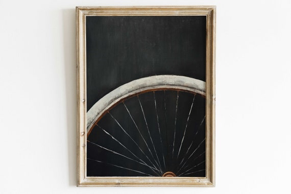 Minimalist Bicycle Art Print, Vintage Retro Bike