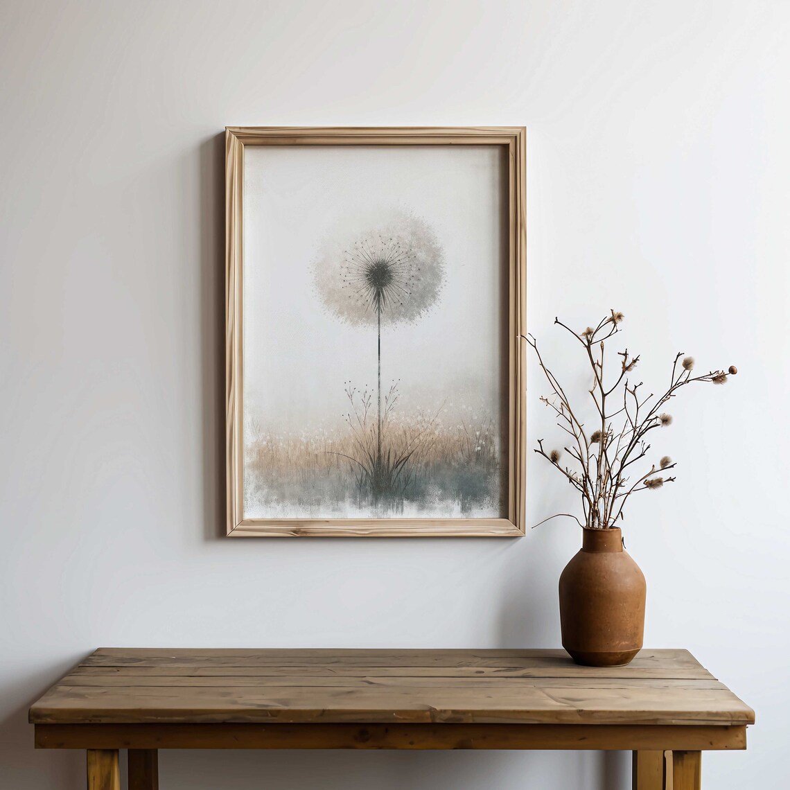 Dandelion Vintage Botanical Art Print, Farmhouse - Image 2