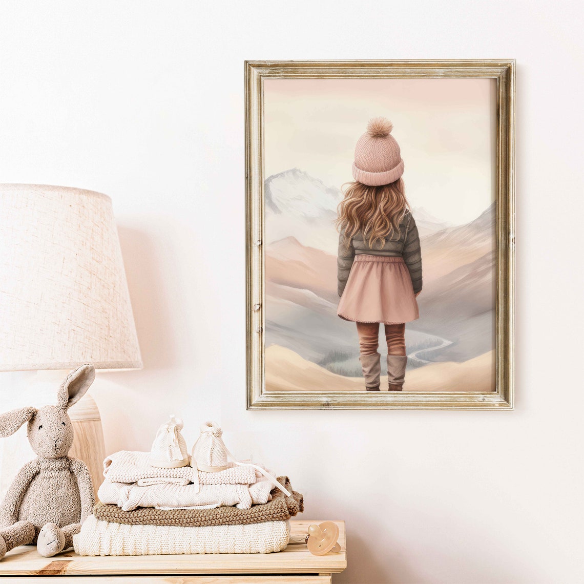 Girl Adventure Print Girl Wall Art Girl Adventure Nursery Decor Outdoors Mountain Nursery Decor Girls Room Decorprintable Girl Wall Art - Image 2