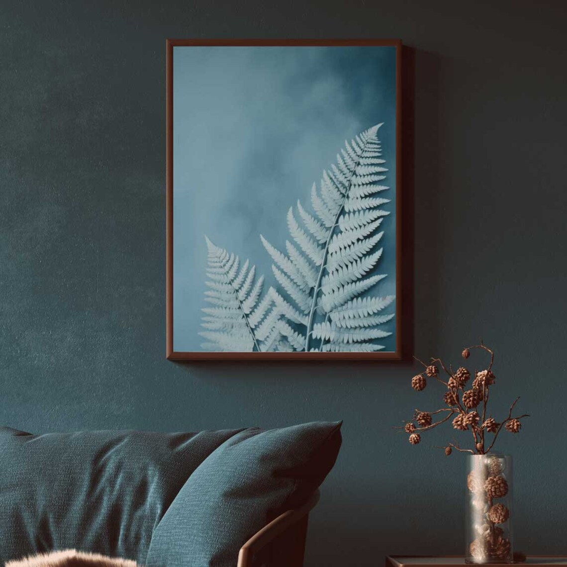 Fern Botanical Wall Art, Rustic Vintage Art Print - Image 2