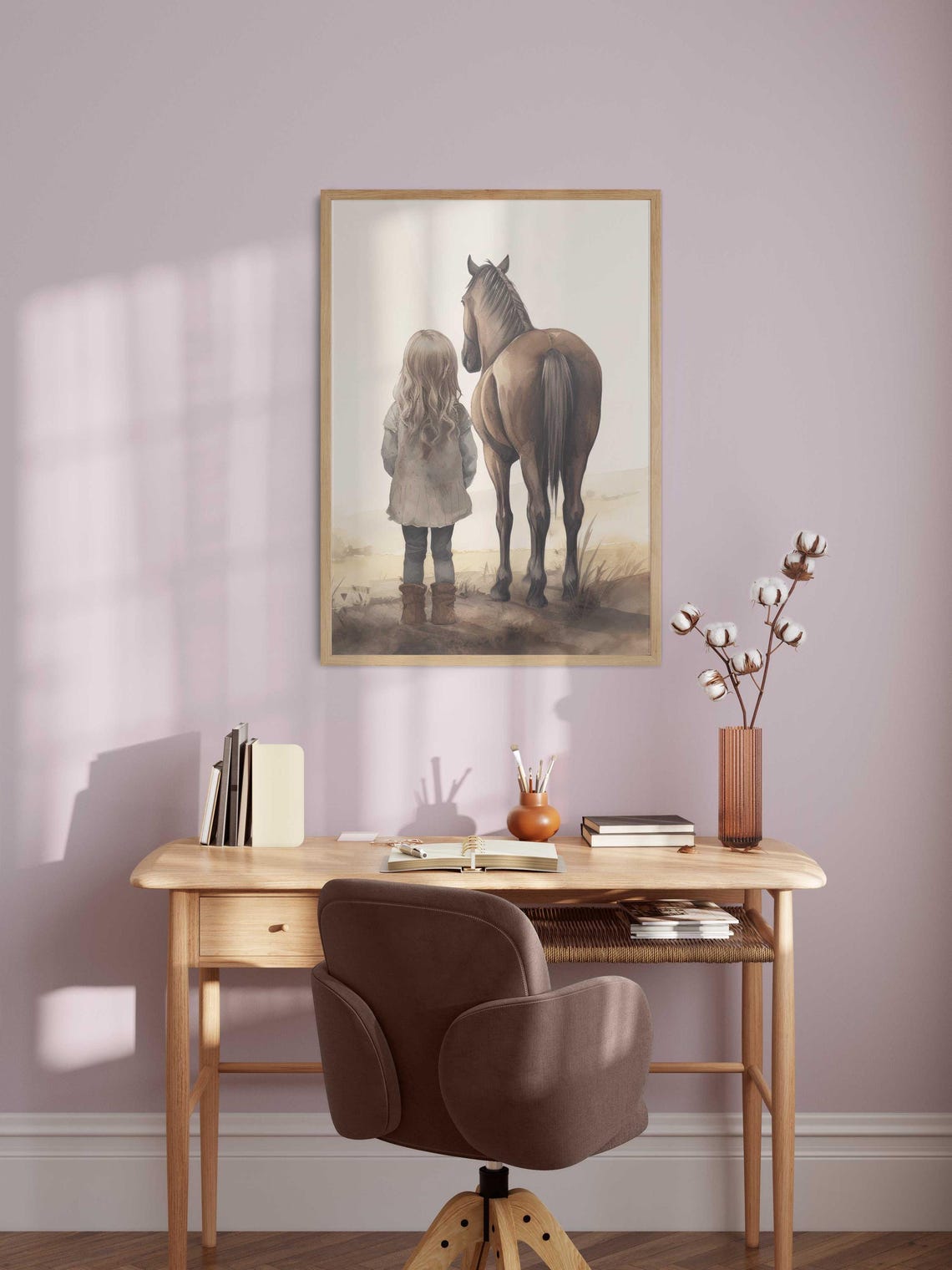 Horse Nursery Art Print Horse Gift Girl Girls Room Wall Art Horse Lover Wall Art Horse Wall Art Daughter Horse Decor For Girls - Image 4